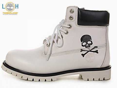 timberland blanche et or